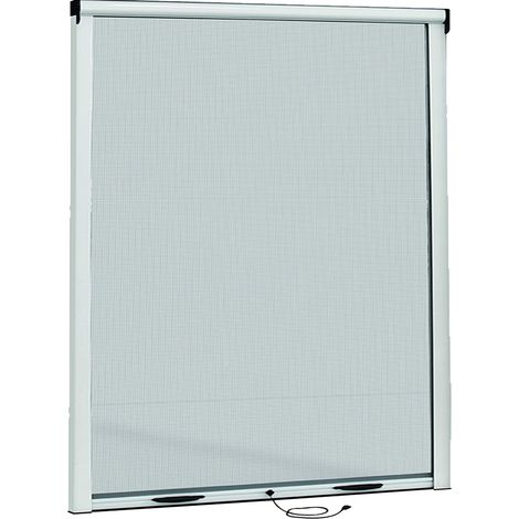 Zanzariera a rullo per finestra con cassonetto da 32mm 100x160cm bianca (1/5)