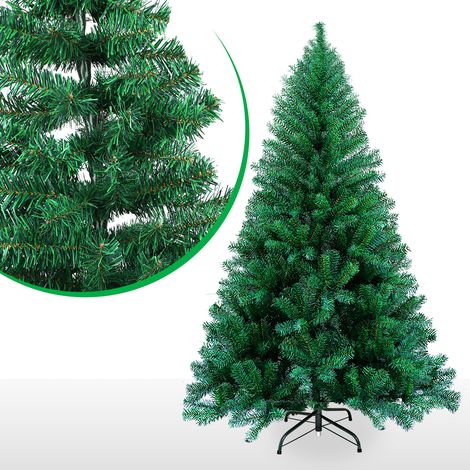 SWANEW Albero di Natale Selezione Supporto Albero di Natale Floccato Verde 180cm (1/5)