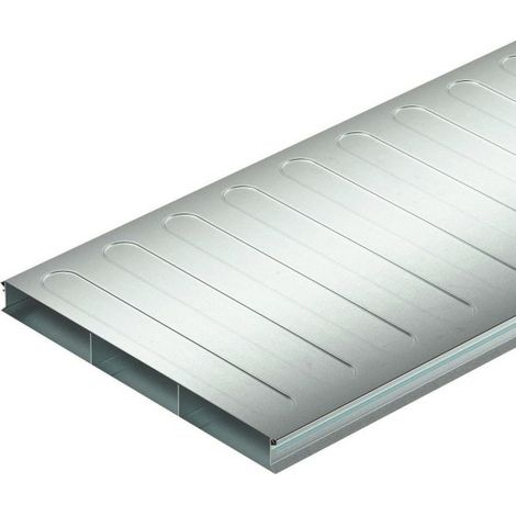 OBO Bettermann Unterflurkanal, 2-teilig 3-zügig 2000x350x38 Stahl bandverzinkt, 2 Meter, 7400289 (1/3)