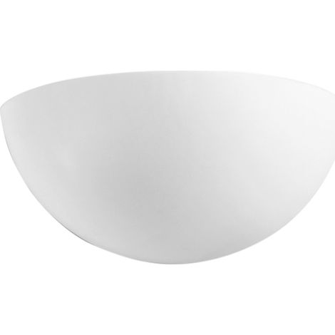 "Applique LED in gesso verniciabile 6W con interruttore CCT 18 cm." (1/3)