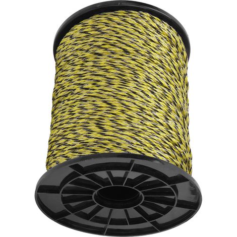 Fil de clôture électrique à forte conductivité électrique, corde électrique légère et réutilisable en acier inoxydable pour animaux d'élevage (1/5)