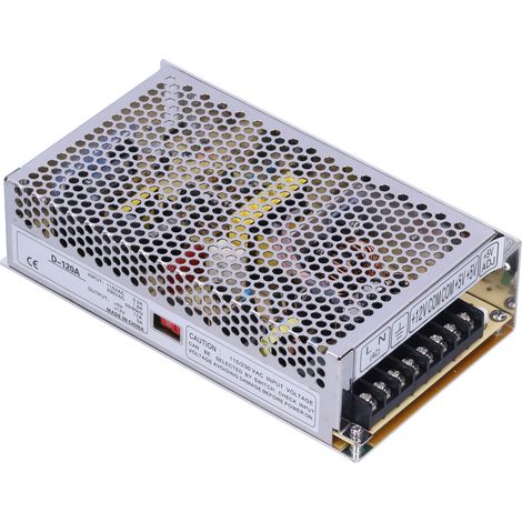 Alimentation LED double sortie 120W, entrée 115-230VAC, sorties 5V 12A et 12V 5A, modèle D-120A pour éclairage (1/5)