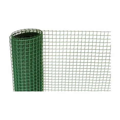 Geflecht ECONOMY 7, 1000/20x20 mm, quadratisches Muster, 300g/m2, grün, Vollkunststoff, Packung 10 m