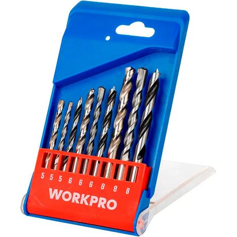 Punta workpro mixed drill bits 3+3+3 5 mm 6 mm