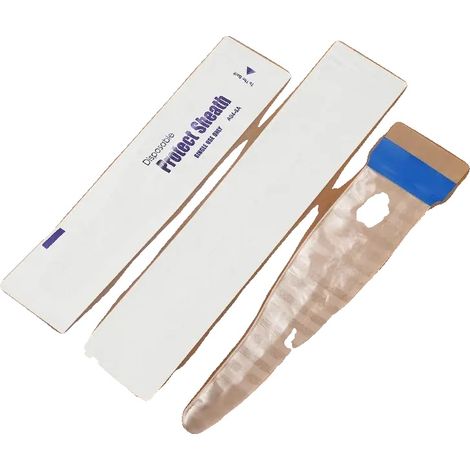 Funda protectora, diseño antivaho, desechable, color blanco. (1/2)