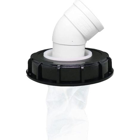 Filtre à Couvercle IBC, Bouchon de Réservoir IBC Lavable en Nylon avec Couvercle, Accessoire de Réservoir IBC avec Filtre en Filet pour 163 mm Réservoir Eau de Pluie (163mm 45°) (1/5)