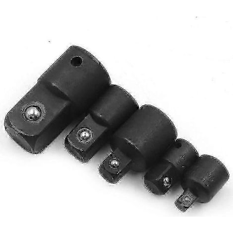 Adaptateur American Pneumatic 50bv30 en acier au chrome-vanadium, manchon noir, trou unique sans fente, lot de 5, noir (1/5)