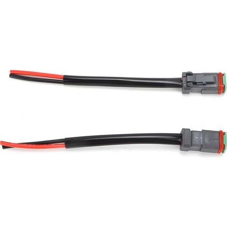 Wasserdichter 2-poliger Stecker (männlich/weiblich) gemäß IP68, 2-teiliger Kabelbaum für LED-Leiste und Arbeitsleuchte (1/5)