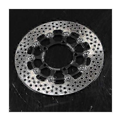 Disques de frein universels uniques 20057mm/22070mm/26060mm pour motos/scooters/motos sportives/vélos, disques de frein usinés CNC pour Yamaha, Honda, Suzuki, KTM (Style A 260 Noir) (1/5)