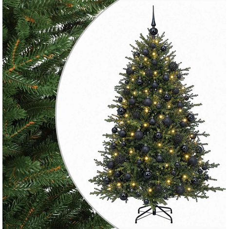 Künstlicher Weihnachtsbaum mit Weihnachtskugel 210 cm 300 LEDs vidaXL (1/5)