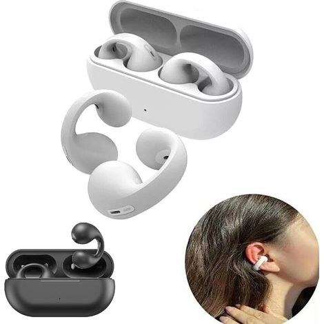 CUFFIE V5.3 TWS ORECCHINO WIRELESS CLIP ORECCHIO SMATPHONE (1/5)
