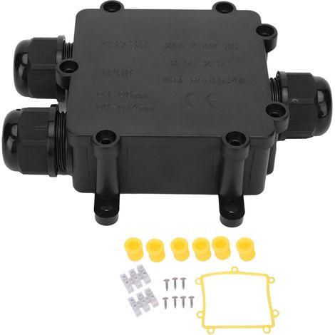 Boîtier de jonction étanche IP68 pour câbles, 3 entrées, ignifuge, pour extérieur, modèle YB730 (1/5)