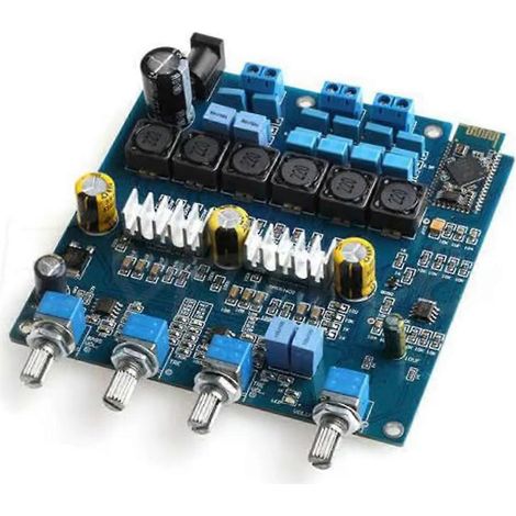 Carte d'amplification TPA3116D2 2.1 canaux 50 W x 2 + 100 W pour subwoofer, module audio pour enceintes DIY et home cinéma (1/5)