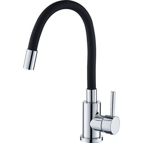 Robinet de cuisine universel rotatif à 360 ° robinet de mélange extensible flexible chaud et froid robinet d'évier anti-éclaboussures mélangeur d'évier d'eau chaude et froide