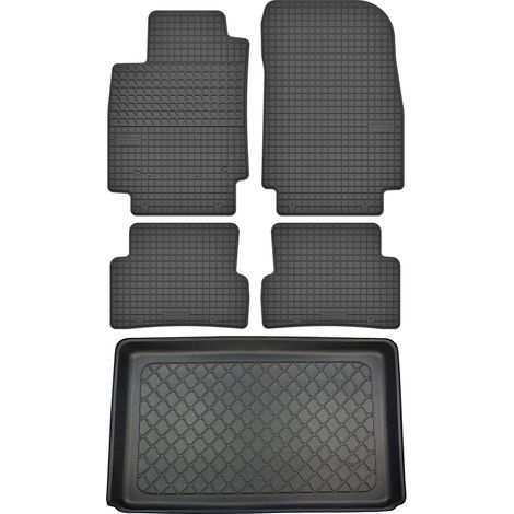 Renault Captur I Crossover de 04.2013 a 12.2019 SET - Alfombrillas de goma para coche + alfombrilla para maletero (1/5)