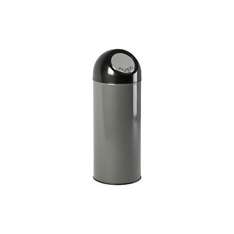 Cubo de basura con trampilla  acero  capacidad 55 l  (1/4)
