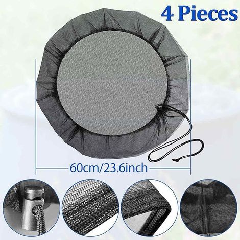 4-teiliges Wassersammelnetz, 60 cm Regenwassernutzungsnetz, Regenwasserauffangnetz, Regentanknetz, Regenwasserfilter, Netz für Wassertank (60) (1/5)