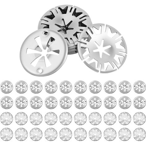40 Clips de protection thermique, 30 mm, acier au manganèse, rondelles de verrouillage 3,8 mm, pour bouclier sous carrosserie (1/5)