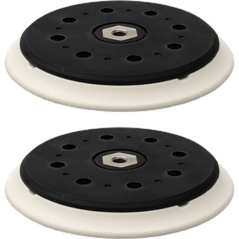 Lot de 2 disques abrasifs M8 15 trous Ø 150 mm dur compatible avec ponceuse excentrique Makita BO6050 BO6050J remplace 197315-5 197314-7 (1/5)