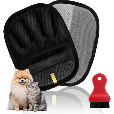 2 x Pet Hair Removal Gloves (Dogs and Cats) (1/5)