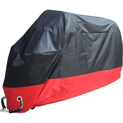 Housse Moto - Polyester 190T Imperméable UV Anti-Poussière - Pour Motos 125cc 150cc Sans Caisse Arrière - Dimensions 245 x 105 x 125 cm