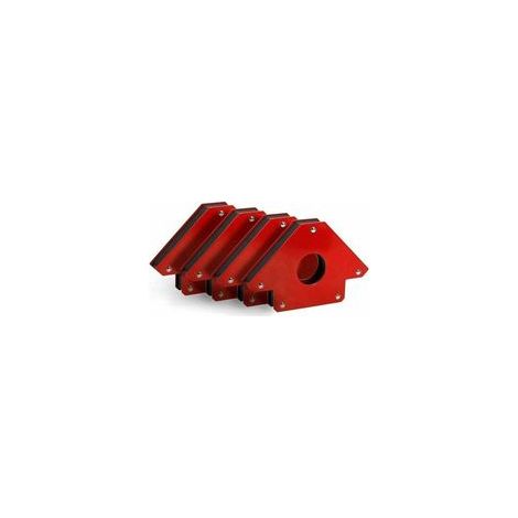 Aimants de soudage - Angle de soudage magnétique - Équerre de montage pour soudures à 45°, 90° et 135° - Support magnétique - Aide à la soudure et au marquage. RTGPT (4 pièces)