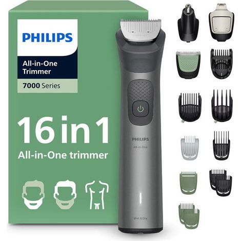 Tosaerba tutto-in-uno Philips Series 7000 MG7931/15 16 in 1 con 21 lunghezze di taglio impermeabili (1/5)