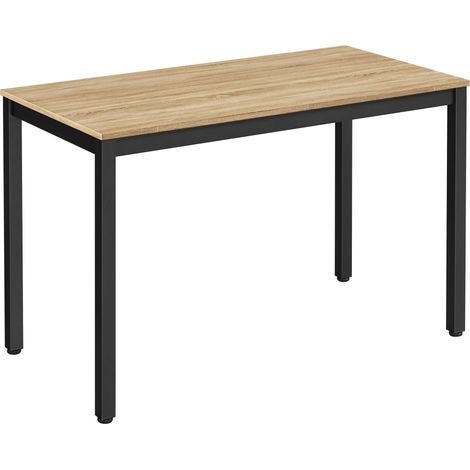 Table - Leobert - Tessa - Chêne Sonoma/Pieds Noirs - 120 X 60 X 75 Cm