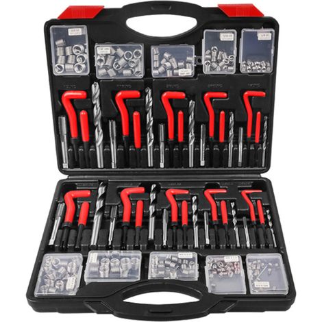 Beyamis Kit d'outils de réparation rapide pour filetage d'écrou endommagé, comprenant un taraud et un alésoir, accessoire d'entretien automobile. (1/5)
