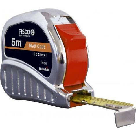 fisco-tm10m-flexómetro clase i con caja de abs cromada tri-matic (10x25)
