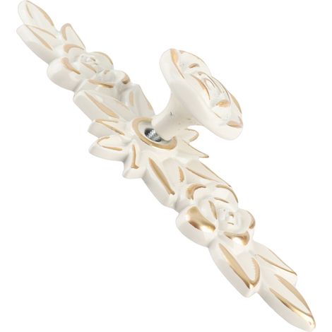 Tirador de armario vintage con diseño floral, fabricado en aleación de zinc, 3D - Ahora para cocina/baño