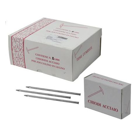 PUNTE ACCIAIO P/CORNICI CF. 200 PZ 9X25