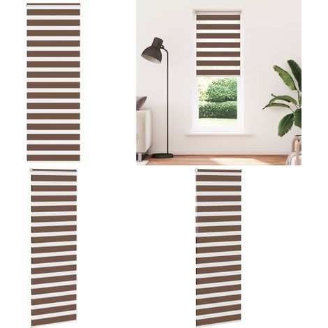 vidaXL Zebrarollo Braun 75x230 cm Stoffbreite 70,9 cm Polyester (1/5)