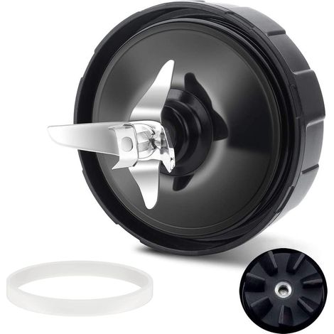 Applicable Lame de rechange pour mixeur 7 ailettes pour , compatible avec Nutri Ninja Auto iQ BL480 BL481 BL482-30 BL487 BL492 avec joints en caoutchouc de silicone (1/5)