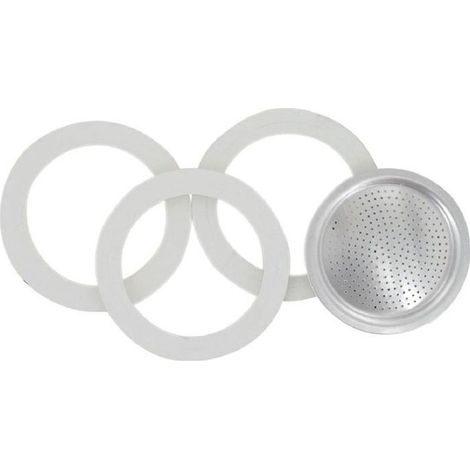 Joint de cafetière - BIALETTI - Ø90mm - Filtre 12 tasses - Blanc - Café moulu - 1,2L