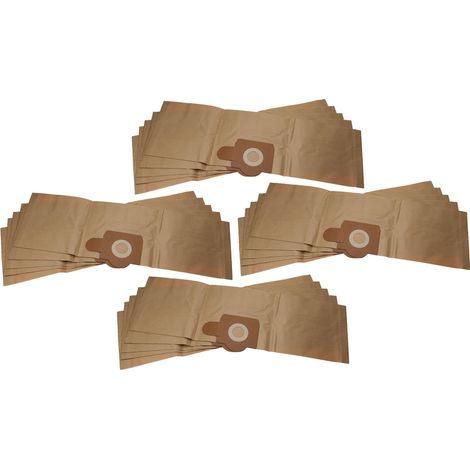 vhbw 20x Bolsa reemplaza Bosch 2605411150, 3165140210454 para aspiradora - papel marrón