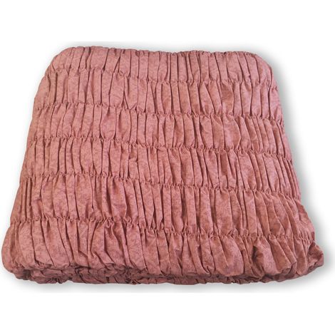 Copridivano Universale Arricciato Rosa Antico, misura3 PosticoloreRosa Antico (1/2)