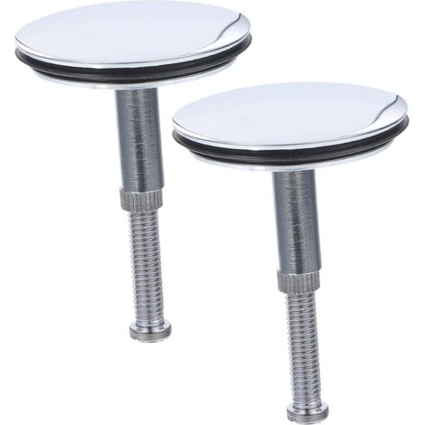 Lot de 2 bouchons baignoire cuivre pour salle d'eau et bain (1/5)