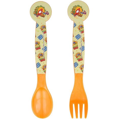 Ensemble de couverts - Super Zings - 2 pièces - Plastique - Compatible lave-vaisselle - Enfant (1/2)