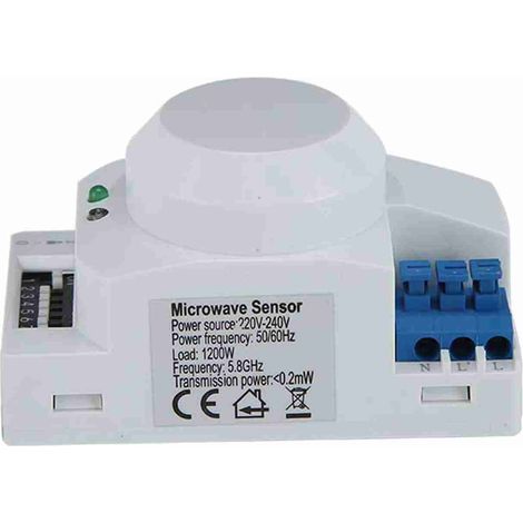 Détecteur de mouvement radar à micro-ondes à 360 degrés avec interrupteur intelligent 220-240 V CA SK-600 (1/5)