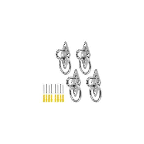 DOLASO Lot de 4 œillets de fixation, crochets de plafond, crochets d'ancrage en acier inoxydable 304 pour accessoires de bateau/de pont/sangles de suspension (1/5)