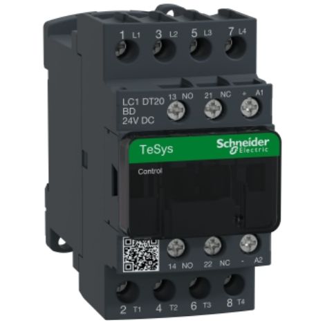 Contacteur TeSys LC1-D - 4P - AC-1 440V 20 A - bobine 24 V CC - LC1DT20BD (1/5)
