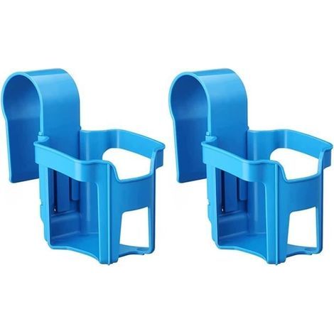 (Bleu)2Pcs Porte Gobelet Piscine,Multifonctionnel Porte Gobelet Au Bord De La Piscine,Porte-gobelet Détachable,Panier pour Piscine(Bleu) (1/4)
