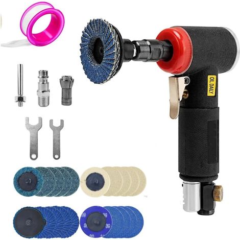 Pneumatic Grinders, Pneumatic Angle Grinder Set - Mini Air Grinder with 6mm (1/5)