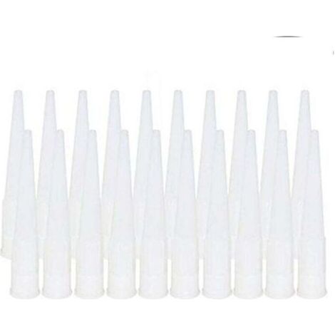 UlisemPack de 20 buses à cartouche, buses en silicone, embouts, embouts en silicone de remplacement, buses à cartouche (diamètre intérieur de l'interface : 15 mm) (1/4)