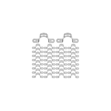 Lot de 32 Colliers de Serrage en U pour Tuyau 20mm, Acier Inoxydable 304, Fixation Robuste pour Conduites d'Eau et Gaz, Usage Domestique et Cuisine (1/4)