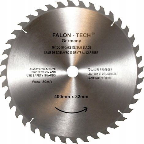 Lama per sega con punte in carburo per legno 400 × 32 mm 40T Falon-Tech