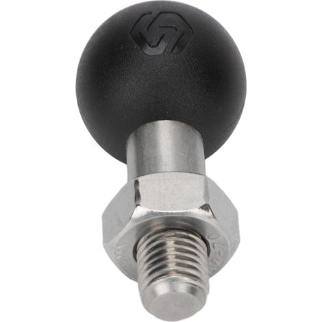 Support de téléphone pour moto à rotule en acier inoxydable et caoutchouc, installation facile, adaptateur à rotule M10 (1/5)