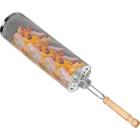 Grillkörbe Nestbare Grillkörbe rollendes Grillnetz Edelstahl