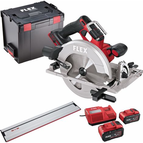 Flex Akku-Handkreissäge 18 V CS 68 18-EC inkl. 2 Akkus 8,0 Ah + GRS 160 + L-BOXX